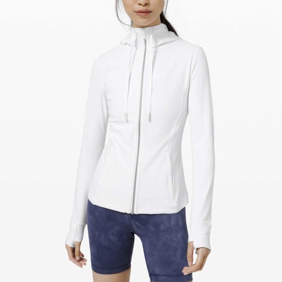Lululemon Hooded Define Jacket *Nulu (Second Release) White Full Zip Size 6 - Picture 1 of 13
